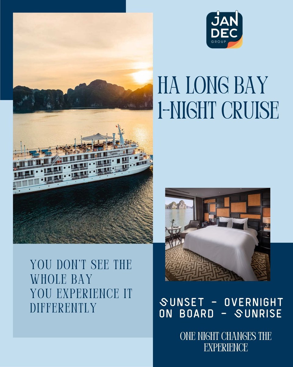 Cleo_Vendetta's tweet photo. Ha Long Bay has 1, 969 islands and islets, but a 1-night cruise sees only a fraction. A 2-night Lan Ha Bay extension can roughly double the experience. Does your itinerary match what you promise clients? https://t.co/jRIDw429mq