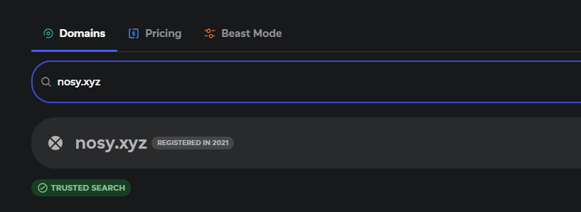 muxover_'s tweet photo. @akacoding @harisahmad59 Cool tool, but found a bug. it shows https://t.co/ky0AnxX8ch as available for $0.95, but it’s been registered since 2021 (second screenshot). might be worth double checking the availability data, and whether those prices are first year or renewal. https://t.co/X9Xcbn9krf