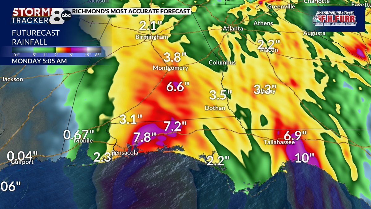 MattDiNardo's tweet photo. Hurricane Isaias will bring winds up to 115mph; a storm sugre of 6 to 9 feet; rainfall of 5" to 10" with locally higher amounts.
https://t.co/rAP38PDvFX #8News #RVA #VAWX https://t.co/khR7GHU0Cm