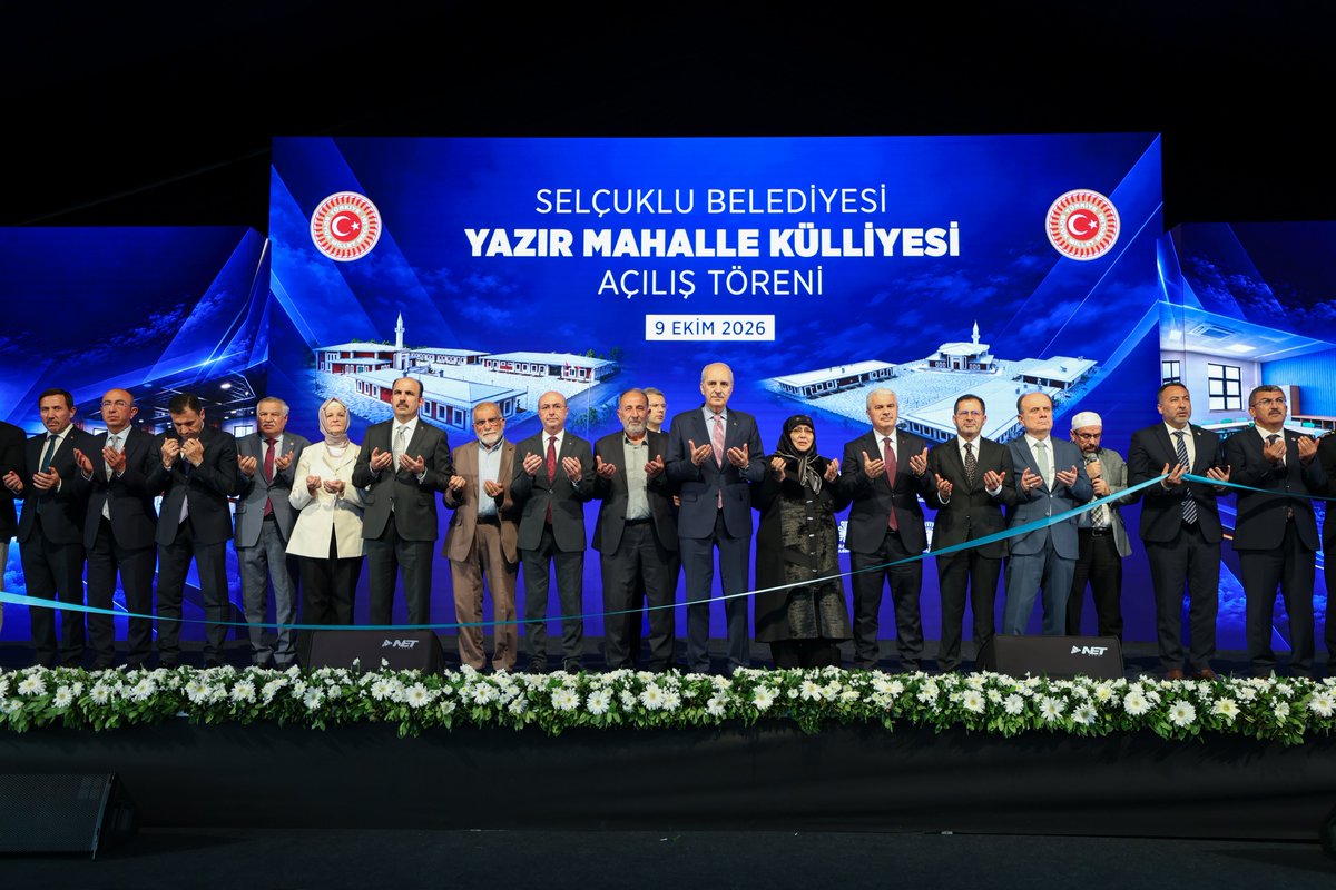 latifselvi42's tweet photo. Türkiye Büyük Millet Meclisi Başkanımız Sayın Numan Kurtulmuş ile birlikte, Selçuklu Belediyemizin inşa ettiği Yazır Mahalle Külliyesi’nin açılış törenine katıldık.Hayırlı olsun. https://t.co/x1XA0MQMek