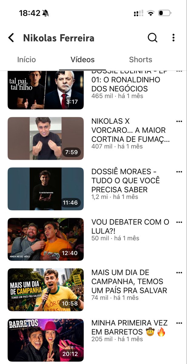 marioliveirain's tweet photo. Fui ver os números do Nikolas no YouTube, nosso homem mais visualizado do Insta. 

Lembrando que o Instagram tem cerca de 134 milhões de usuários no Brasil e ocupa a terceira posição entre os países que mais acessam. 
 
Já o YouTube tem cerca de 144 milhões de usuários no Brasil. Somos o terceiro maior mercado da plataforma no mundo.

E olha que olhei a média pelos shorts, que o YouTube entrega igual doido, e esses são os números kkkkkkkkkkkkk

Existe algo de muito mágico que faz o Nikolas ser MUITO querido apenas no Instagram.

Nos vídeos maiores, até o feat dele com a boiadeira é flop kkkkkkkkkkkkkkkk

Os mesmos vídeos, entregas completamente desproporcionais kkkkkkkkkkkk