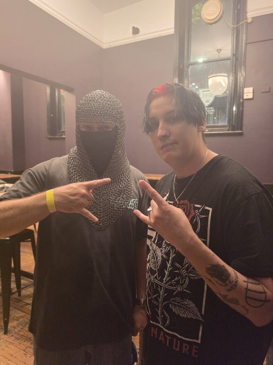 NecroNinjah's tweet photo. The man with no face absolute legend hope to see you soon at my work again @SwaggerSouls https://t.co/fxz4MyMl4d