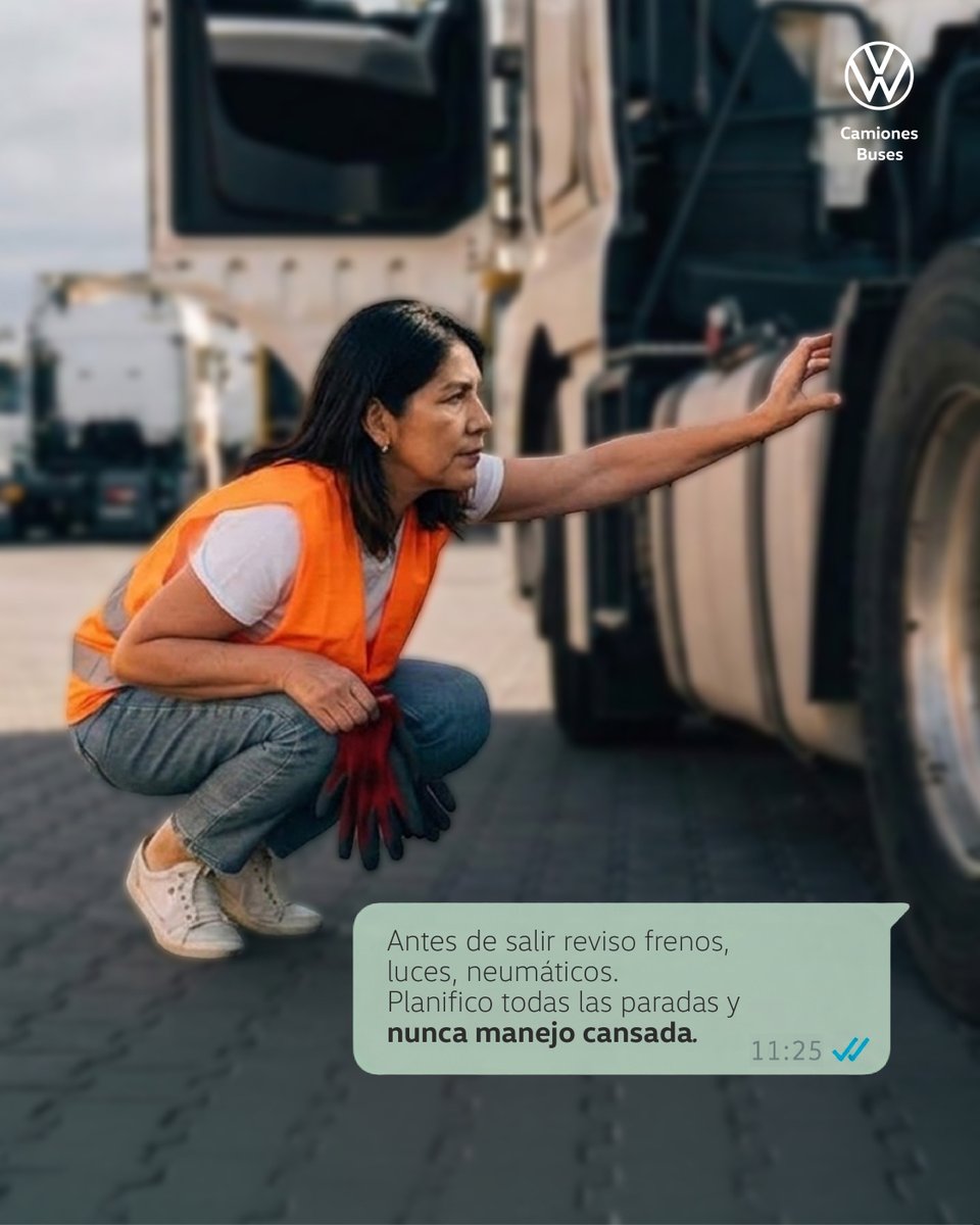 VWMANTruckBus's tweet photo. Marta lo tiene claro, el servicio del camión y su revisión anual, están siempre en su agenda.
Este Octubre Rosa, Volkswagen Camiones y Buses te recuerda que reserves el turno para tus controles, porque la prevención es el motor de tu futuro.

#OctubreRosa #VWTB https://t.co/48wJh7VhBf