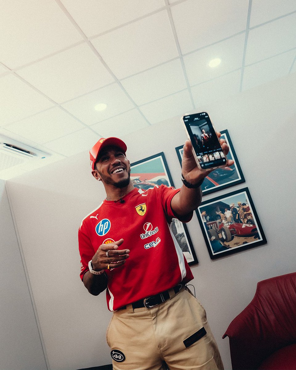 ScuderiaFerrari's tweet photo. Going back to the serious work after taking over the channels ✍️👀 https://t.co/ZtVmI83A0R