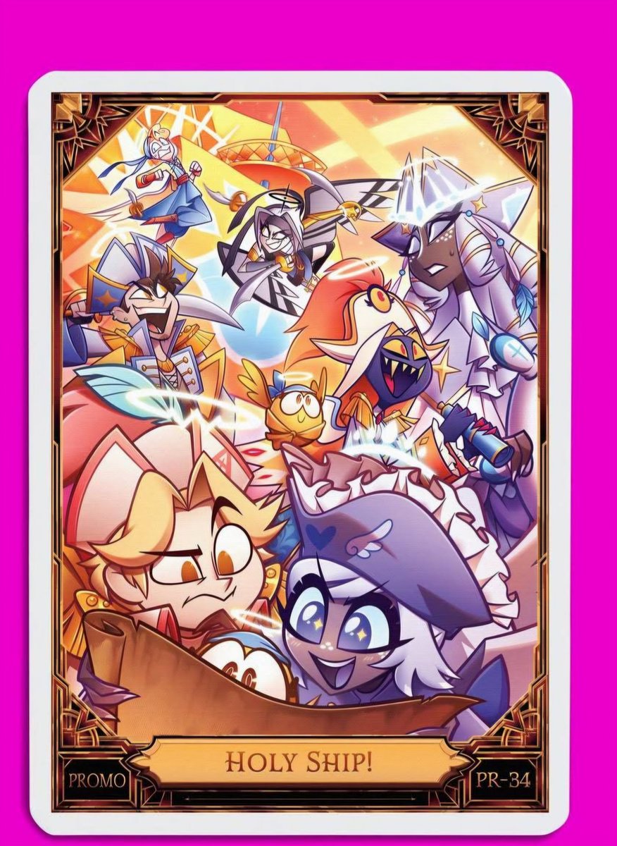WitchDoll09's tweet photo. Once again we see Adam appearing with a halo in all the new merchandise, even on the card, this is definitely not a mistake #guitarspear https://t.co/Mb4m0T9F07