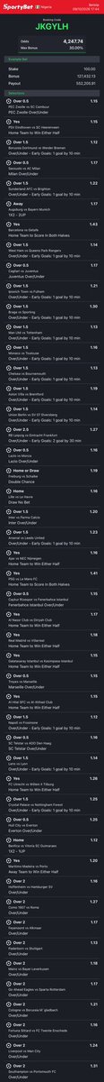 dfwpehlumiiii's tweet photo. CC: @Mrbankstips 
Football long-shot games on https://t.co/VotyOTUyEZ converted to sportybet⤵️

JKGYLH R94CU4 YH46PU -sporty🧑🏿‍💻

Follow 4 convert of codes 2 ur preferred bookies! 

Retweet 4 larger audience😤🗣️ https://t.co/14nSKZsYZO