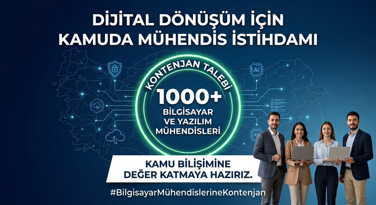 RodwiderBK's tweet photo. Türkiye Yüzyılı dijitalleşme ile inşa edilirken, kamu atamalarında Bilgisayar ve Yazılım Mühendisleri unutuluyor.
2 yılda toplam 82 kontenjan kabul edilemez! Kamu bilişim altyapısı ve dijital dönüşüm için en az 1000 merkezi atama kontenjanı talep ediyoruz.
#BilgisayarMühendislerineKontenjan
#kpss #kpsslisans
