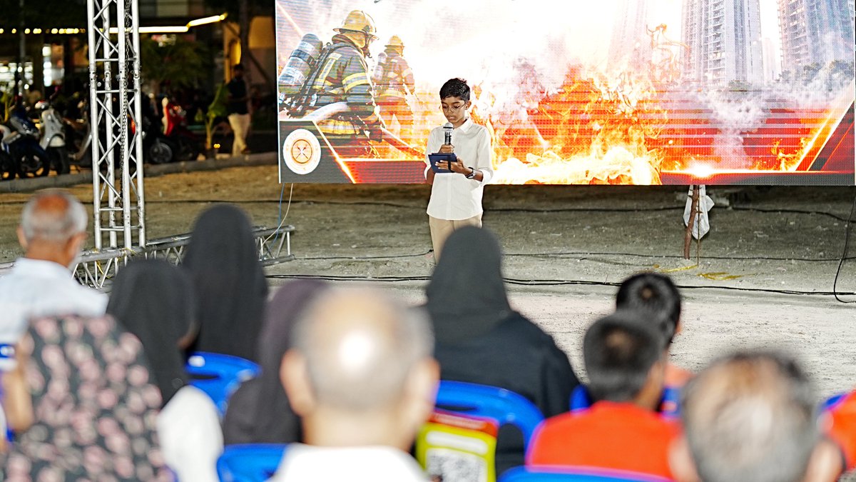 Fdc_mv's tweet photo. Highlights from Fire Safety Awareness Session 2! Aman Towers residents took part in practical demonstrations and theoretical activities conducted by MNDF, strengthening their knowledge of fire prevention, emergency response, and safe evacuation procedures.

#FDC #MNDF #firesafety #amanmujthamauakah
#betterlivingbrighterfuture