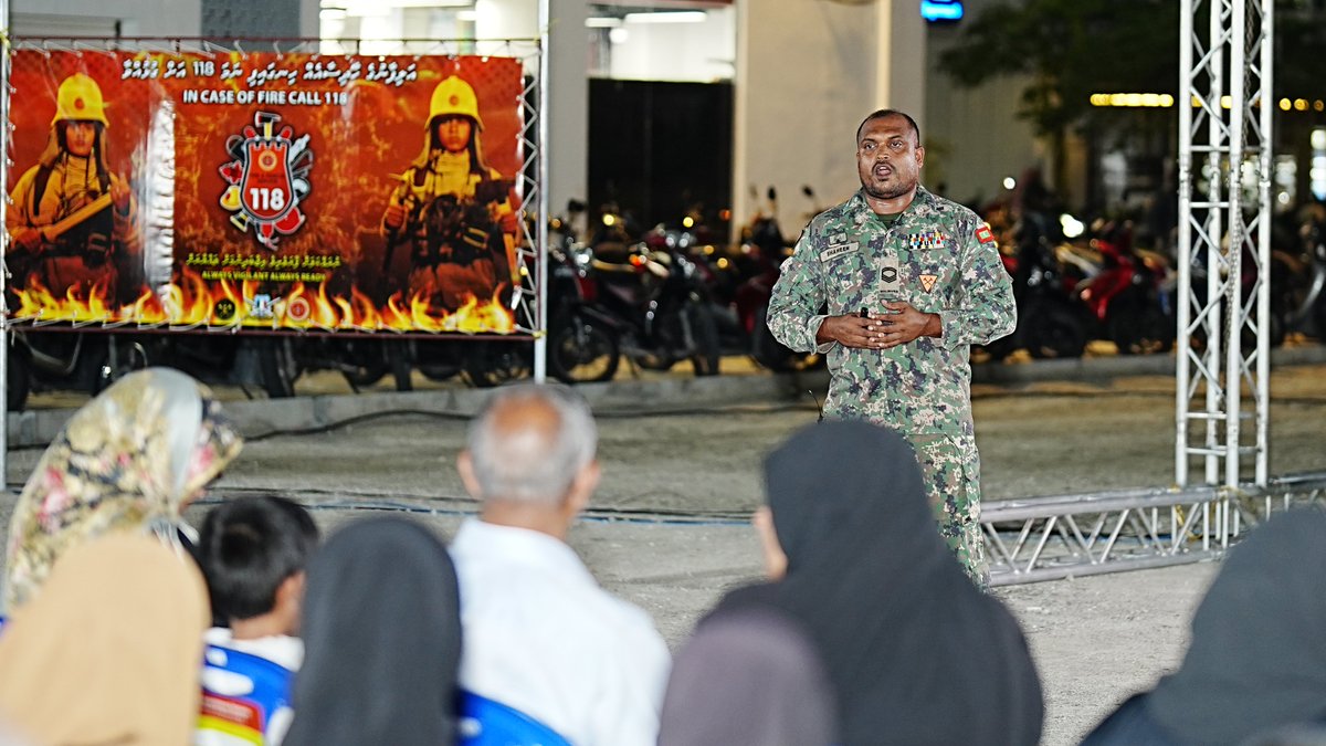 Fdc_mv's tweet photo. Highlights from Fire Safety Awareness Session 2! Aman Towers residents took part in practical demonstrations and theoretical activities conducted by MNDF, strengthening their knowledge of fire prevention, emergency response, and safe evacuation procedures.

#FDC #MNDF #firesafety #amanmujthamauakah
#betterlivingbrighterfuture