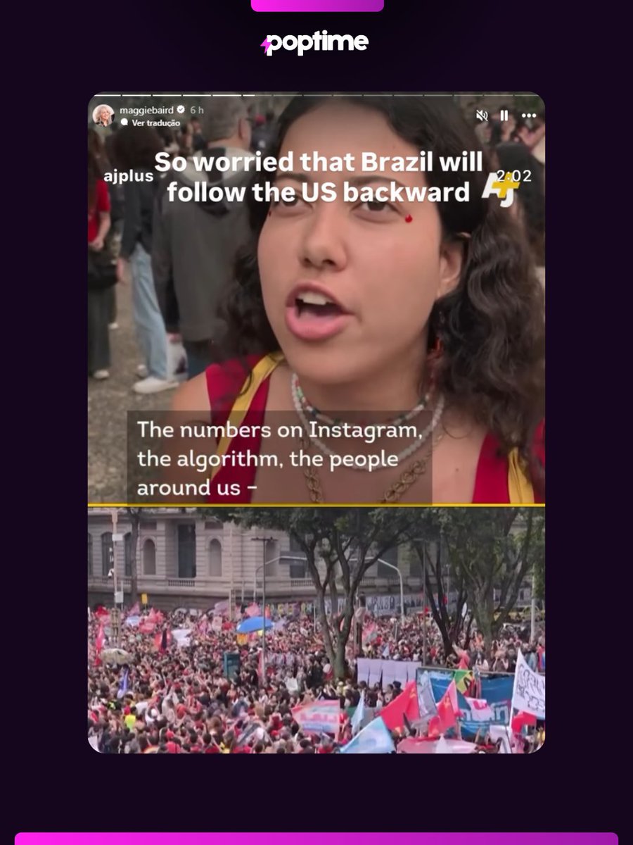 poptime's tweet photo. Mãe de Billie Eilish compartilha stories em defesa de Lula e acusando a Meta de silenciamento durante as eleições: “Estou tão preocupada que o Brasil siga o caminho retrógrado dos Estados Unidos.” https://t.co/yQzwfaxDS1