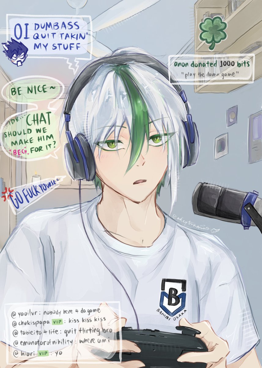 ADEPTUSMIAO's tweet photo. #tabieitaweek2026 
[wildcard: streamer au]
happy tabieita week/day!!!!!!

#tabieita #krot #otkr #bluelock #otoya #ブルーロックFA https://t.co/mIdEPP7SOs
