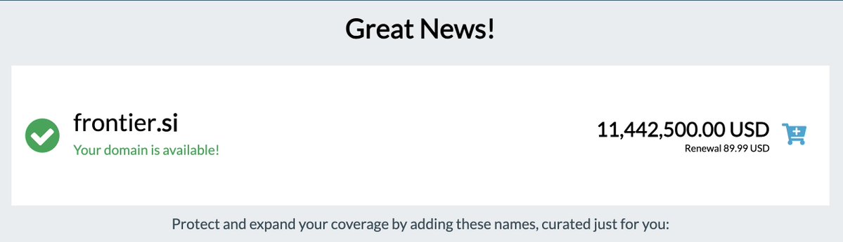 MattDevost's tweet photo. Great news! The domain IS available. https://t.co/yPUiHKF9Z3