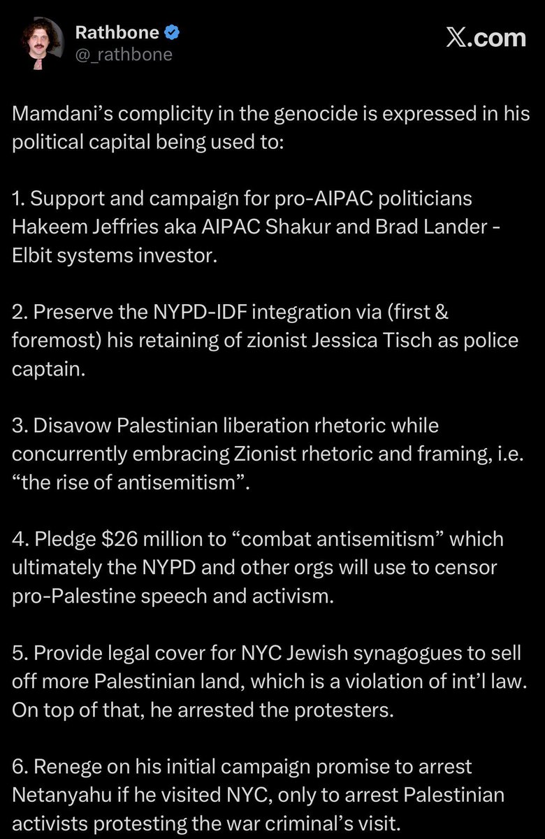 PalEmployee's tweet photo. @alimkazmi @mehdirhasan I’d dig deeper before exposing my ignorance to people online.
Here’s a summary of what Mamdani did: https://t.co/3S4XMBvOVr