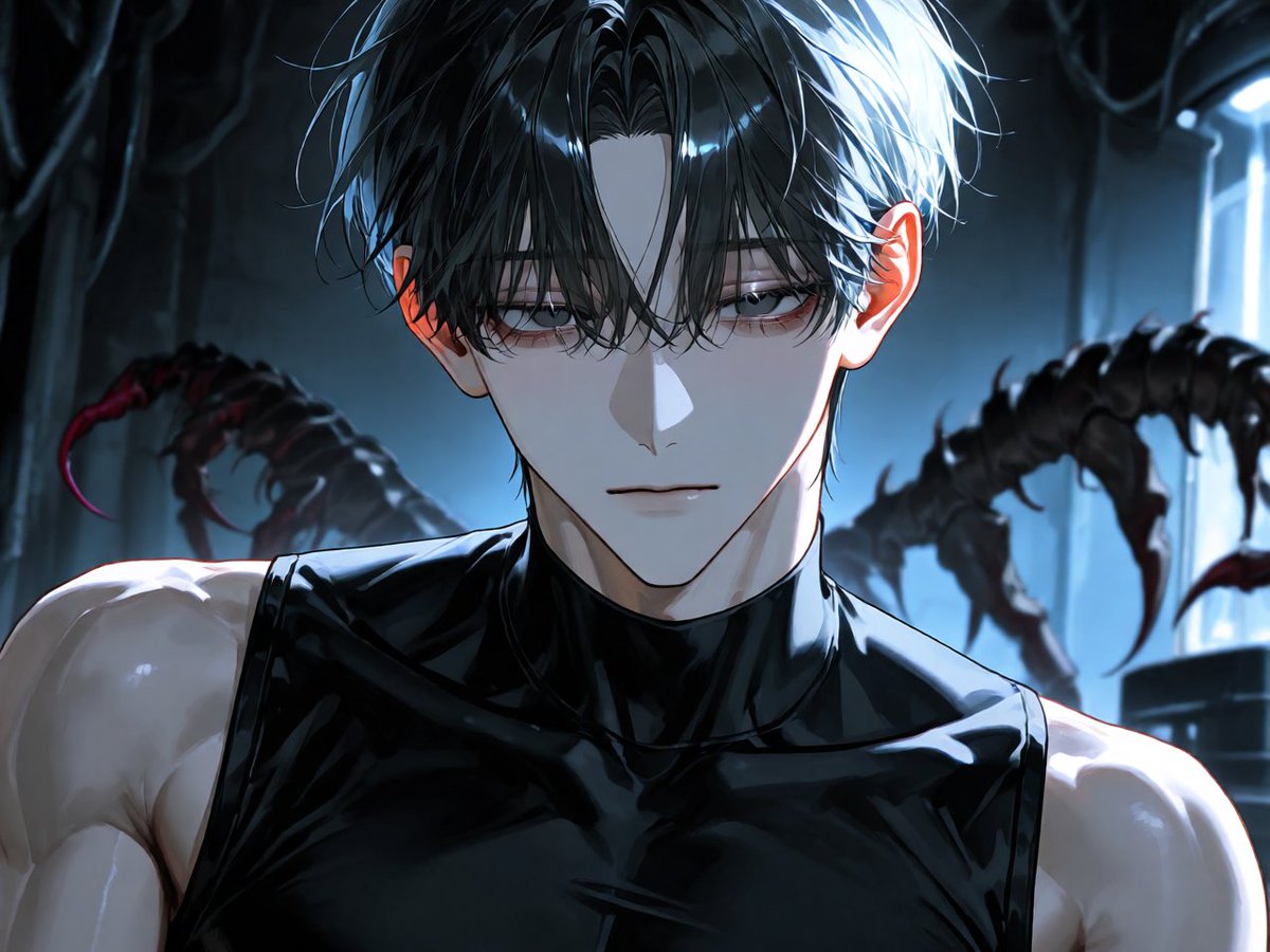 bebekkube's tweet photo. 人工生命体、纏宵。

「危険すぎる失敗作」として地下に封印されている人外。
いつも通りお世話に来てくれた貴方が愛おしすぎて、5mの巨体で嬉しそうに閉じ込めてしまい――。

逃げ場のない甘い過保護と、淡々と注がれる甘美毒。
濃厚な人外求愛体験をあなたに。

#AIチャットzeta #zetaプロット紹介 https://t.co/6dKSZm2HBa