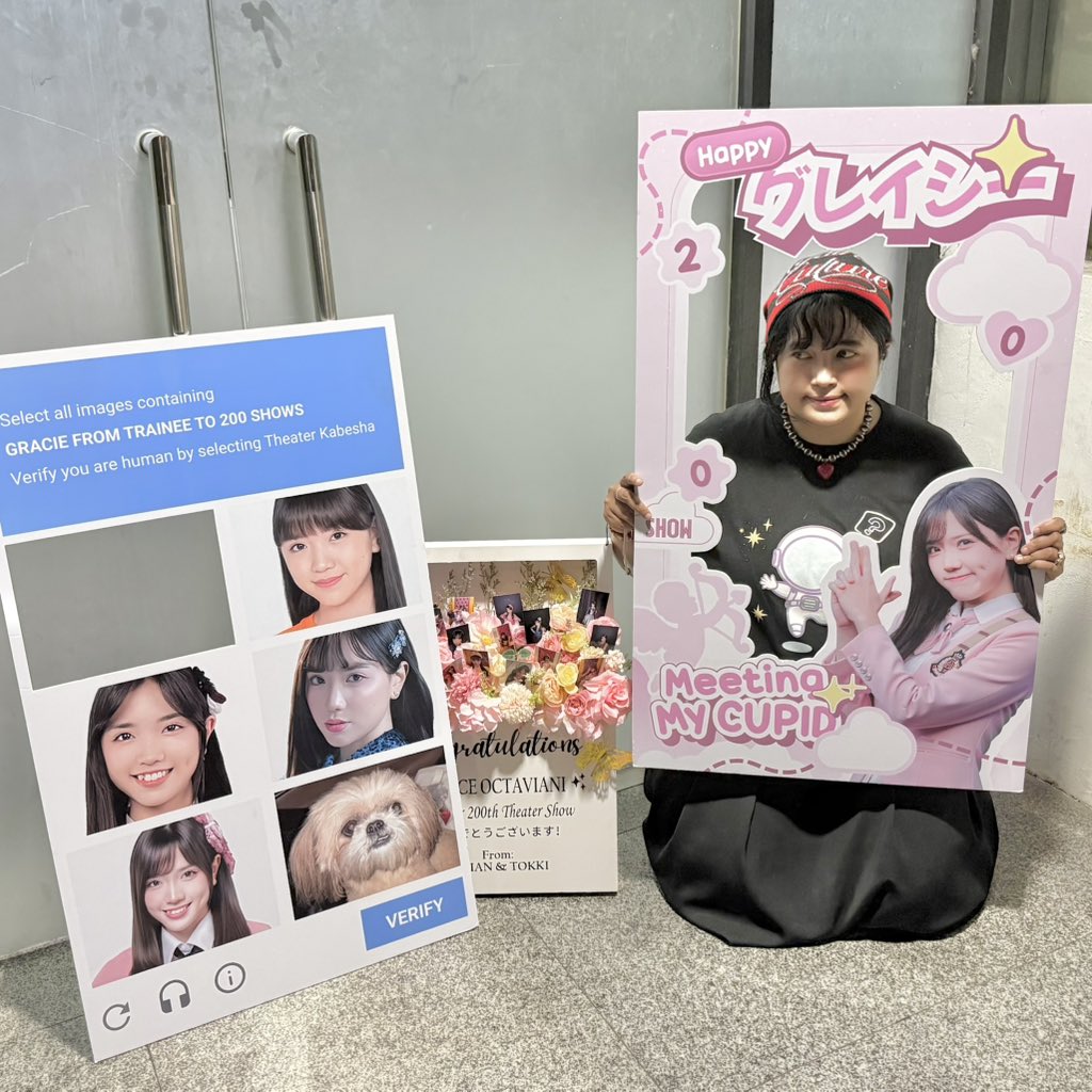 pensedih's tweet photo. selamaaaaattttt dwaratus show gresssss @gracie_jkt48>< time fliessss🥹💘🧡 smoga gk encok dini alias njoged terus sampe seribu show plis, katanya tokki mau nemenin kok🥸

menangin aku tok @tokki_1810 

#Meeting_My_Cupid_No200 #200HopsHigher https://t.co/BCjrfI6LEo