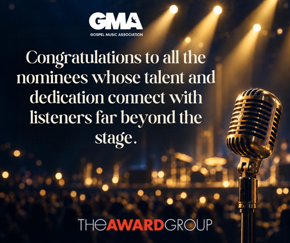 tagawards's tweet photo. @GMADoveAwards celebrate Christian and gospel music. Congratulations to all the nominees.
At #TheAWARDGroup, we love seeing creativity and achievement get their moment in the spotlight.
#GMADoveAwards #DoveAwards #CelebratingAchievement #ChristianMusic #GospelMusic #RIAA https://t.co/QIxkZwyI8l