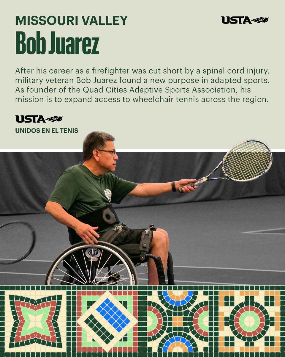 usta's tweet photo. This Hispanic Heritage Month, we’re continuing to celebrate the passion, resilience, and leadership of individuals who prove tennis is so much more than a game. It’s community, family, and representation. 💙 https://t.co/PGDZDS2bLQ
