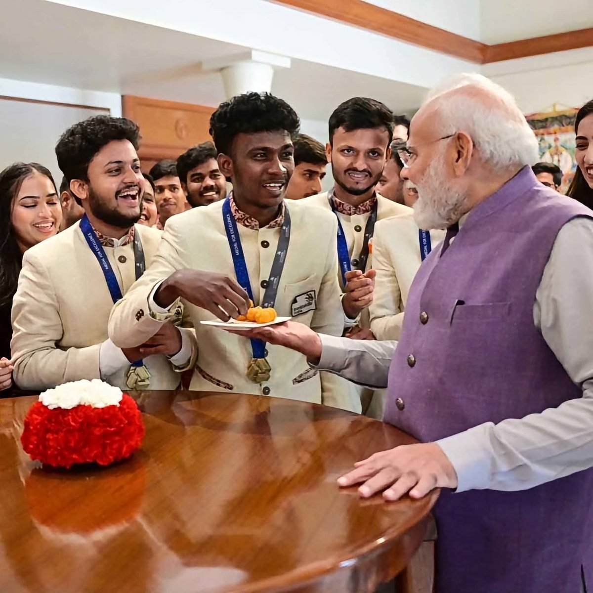 Bhopalkhadri's tweet photo. WorldSkills Competition-2026 में देश का गौरव बढ़ाने वाले आप सभी प्रतिभाशाली युवाओं को उज्ज्वल भविष्य की शुभकामनाएं।
#PMOIndia 
#cmharyana 
#cmoharyana https://t.co/HggXCfFohc