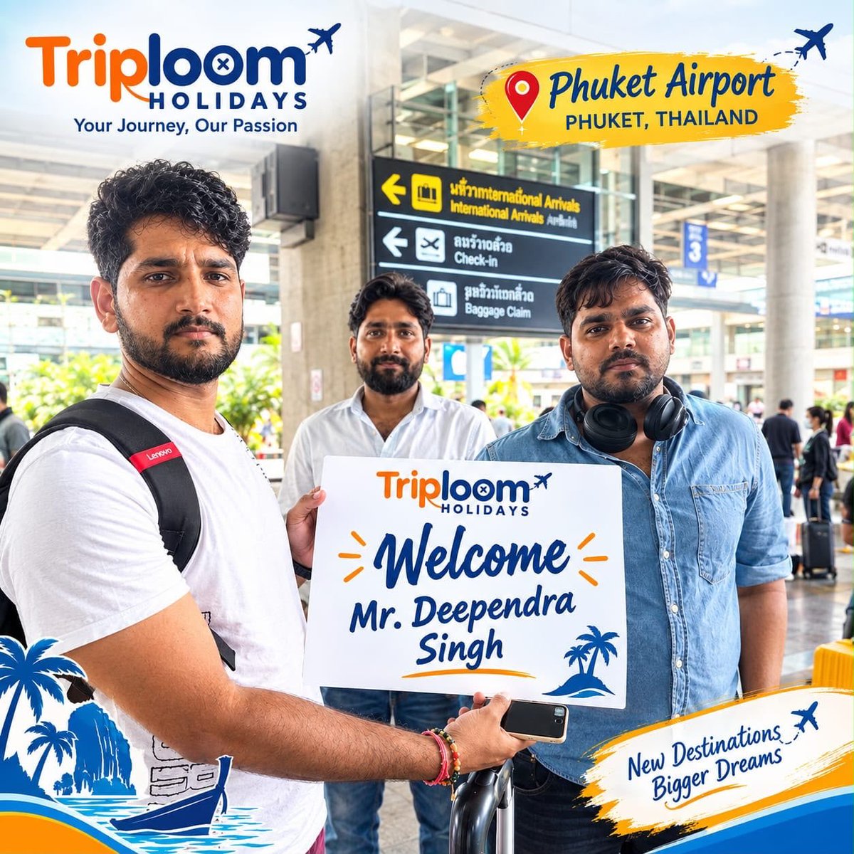 millykisses's tweet photo. Welcome to Phuket! Another TripLoom journey begins with a smooth airport pickup at Phuket International Airport. From transfers and stays to sightseeing and holiday packages, we handle every detail. Plan your Thailand getaway with us. https://t.co/B1hO5L0DrJ