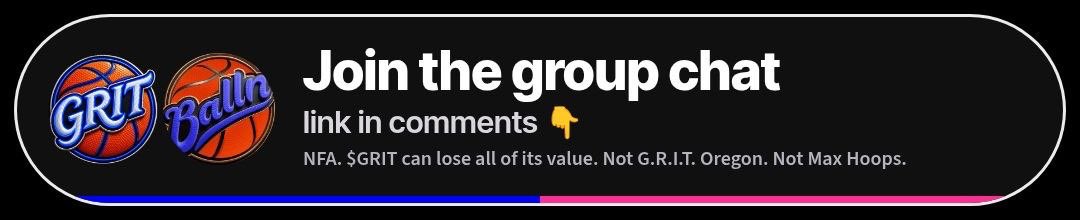 GRITToken3's tweet photo. Do you know about the Group Chat for @GRITToken3 &amp; @BallnToken3 &amp; @MaxHoops3 &amp; @coachMinor3?? https://t.co/7pf6F0gCaK