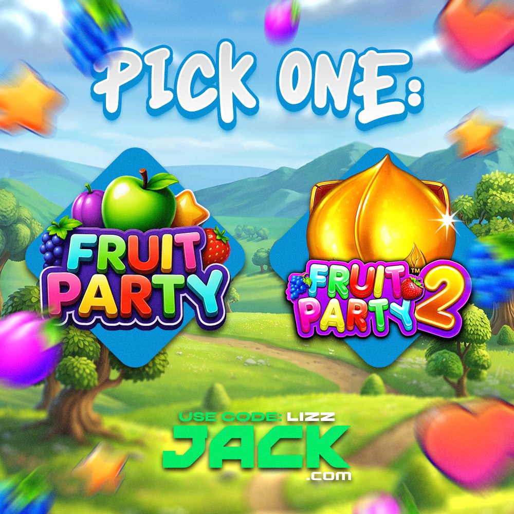 lizardinski's tweet photo. 🍓 FRUIT PARTY 1 vs FRUIT PARTY 2 🍇

Which one is better the original or the sequel? 👀

$50 JUICER for #GIVEAWAY WINNER:

- Comment 1 or 2 and tag your friend
- Repost this post

Explore both games on @JackCasino  with promo code: LIZZ (+$1000 wager race for promocode users 👀) https://t.co/AOj296M5Go