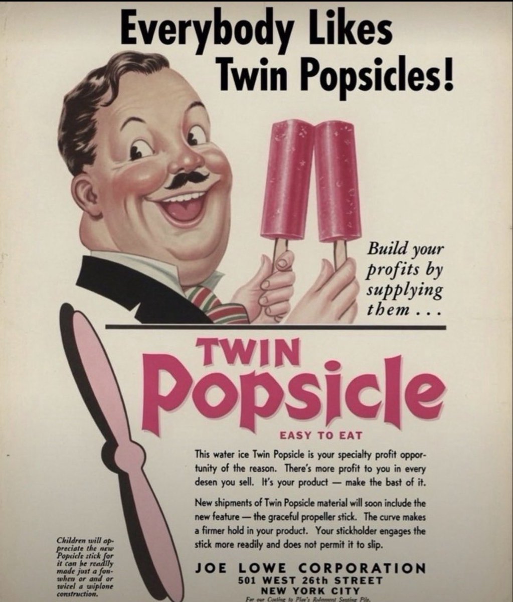 curatorWH's tweet photo. Been a hot week in California…
Joe Lowe, a Jewish immigrant entrepreneur, helped make the Popsicle a household favorite. After Frank Epperson invented the frozen treat, Lowe bought the rights in 1925 and marketed it nationwide, turning it into a global summer classic. https://t.co/342KSPolz9