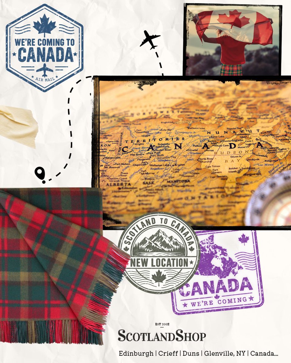 ScotlandShop's tweet photo. The secret’s out… #ScotlandShop is heading to Canada! 🍁
After years of visiting through Tartan Tours, Highland Games and events, we’re incredibly excited to be establishing a permanent home there.
Where in Canada? That reveal is coming soon… 👀
#ScottishCanadian #Tartan https://t.co/mvX7B5csYw