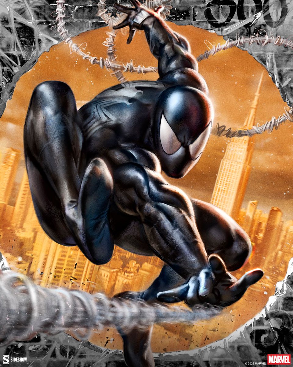 collectsideshow's tweet photo. Marvel's webhead returns in The Amazing Spider-Man #300 Tribute (Black High-Gloss Variant) Fine Art Print by Ian MacDonald after Todd McFarlane! 🕸️ Originally released by Sideshow in 2020, this brand-new variant is dropping at Sideshow now in a limited edition of 300. https://t.co/NWy8axkIW0