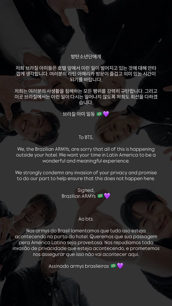 amasprivado's tweet photo. #BrazilRespectsBTS https://t.co/l1w6RTShu4