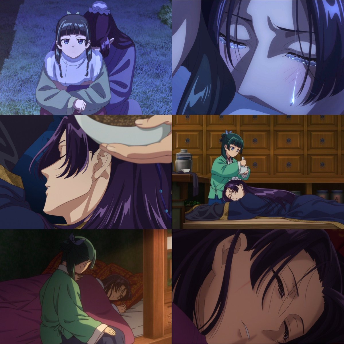 keiuzuki's tweet photo. whenever Jinshi feels emotionally, mentally or physically drained, it is Maomao who is there for him and gives him the safe space to rest and recover and I think that's very beautiful 🥺 https://t.co/GGYVxJ4tbh