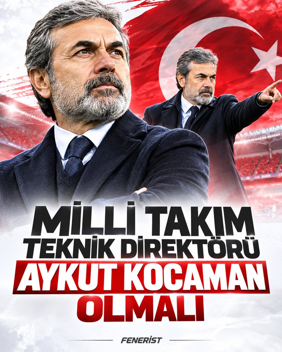 Feneristcom's tweet photo. 🇹🇷 MİLLİ TAKIM’IN BAŞINA AYKUT KOCAMAN GELMELİ!

Vincenzo Montella ile yolların ayrılmasının ardından A Milli Takım’ın yeni teknik direktörü Aykut Kocaman olmalıdır

⚠️ YAPI, Fenerbahçeli hoca istemiyor! https://t.co/16Jrjq2OKZ
