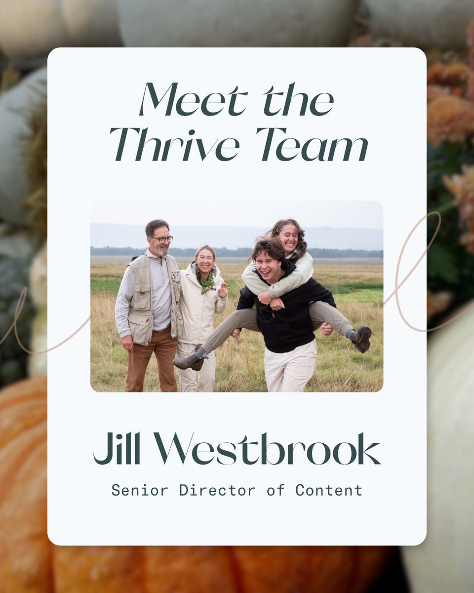 ThriveCenter's tweet photo. We asked our Thrive Team how they connected to something bigger this summer. ☀️ 

Our senior director of content Jill went to Africa with her family.

How did you experience transcendence this summer?

#meettheteam #thrive #thriving #transcendence #purpose https://t.co/sPIFhZNunX