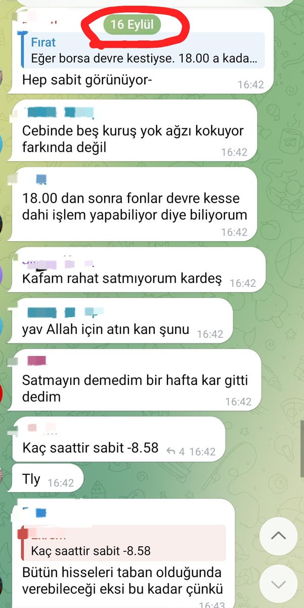 CagriB26816's tweet photo. 🔴 MAALESEF BAZI GERÇEKLERİ ARTIK BU ŞEKİLDE PAYLAŞMAM GEREKİYOR 

🔴 #PBLK olanlara bugün "Aç gözlü" diyenlerin, 16.09 tarihinde büründükleri durum.

🔴 14, 15 ve 16 Eylül sabahı zararına satış vermiş Pblk olanlar, paralarını istiyorlar diye AÇ GÖZLÜ oluyor.

🔴 16 Eylül günü öğlene kadar beklemiş "Buradan döner, kâr ederim" demiş, son ana kadar kazanırım umuduyla satmamış kişiler ise Pblk'lılar yüzünden mi MAĞDUR oluyor?

🔴 16.09 tarihinde sattım diyenlere bile gruplarda hakaretler ediliyor, "Sattıysan defol git, biz bu durumları çok yaşadık tekrar almak için sıraya girersiniz" deniliyordu.

🔴 Gruplarda bırakın sattım demeyi, fonu eleştirmek bile günah sayılıyordu.

🔴 Yüklediğim ekran görüntülerinde küfürlü ve argo içermeyen en soft yazışmalardan bazılarını derledim.

🔴 Benim derdim kimsenin mağdur olmaması, vurgunu yapanların mallarına el konulup tasfiye havuzuna dahil edilmesi, son mağdurun dahi mağduriyetinin tamamen giderilmesi. 

🔴 Bu mağduriyetler yalnızca kanunların eksiksiz uygulanması ile giderilebilir. Thf fonunda  7-8 milyar alacaklı olan Pblk'nın iptali ile değil.

🔴 Binlerce ekran kaydı yükleyebilirdim ama Twitter 4 adet fotoğrafa izin veriyor.

#PBLKOnceliğiKorunsun 
#AnaParaHerFon #PBLKhemenöde
#1MilyonUstuneANAPARA 
#öncePBLKsonra1Milyon #pblk
#ANAPARAKulHakkıdır