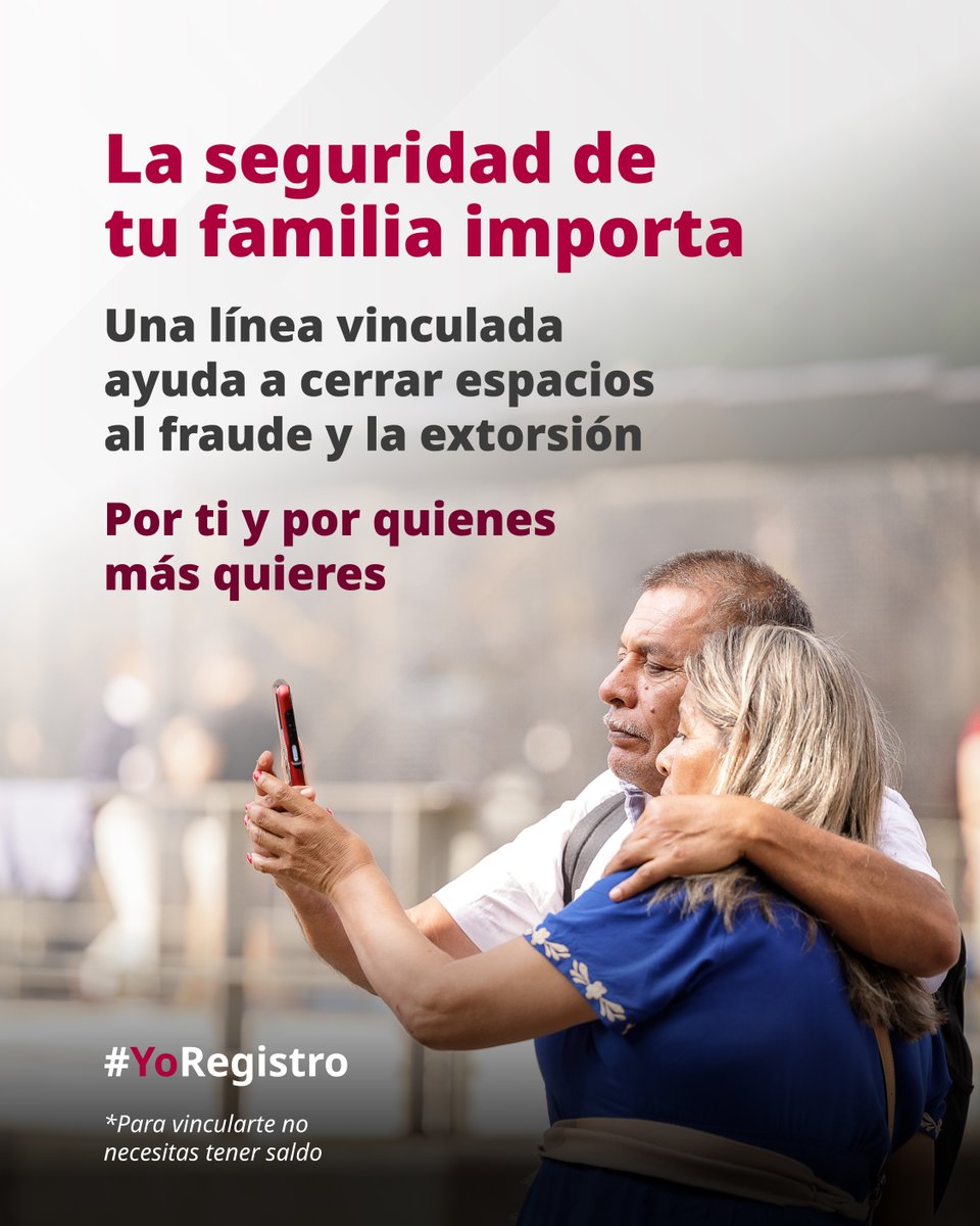 CRTGobMX's tweet photo. Más seguridad para todas y todos. ✅

📱🔐Al vincular tu línea contribuyes a combatir fraudes y extorsiones telefónicas.

Realiza la vinculación de tu línea directamente con tu compañía telefónica, ubica su plataforma aquí https://t.co/VUdmsZUVEZ 👈

#YoRegistro https://t.co/O3mPm2gv03