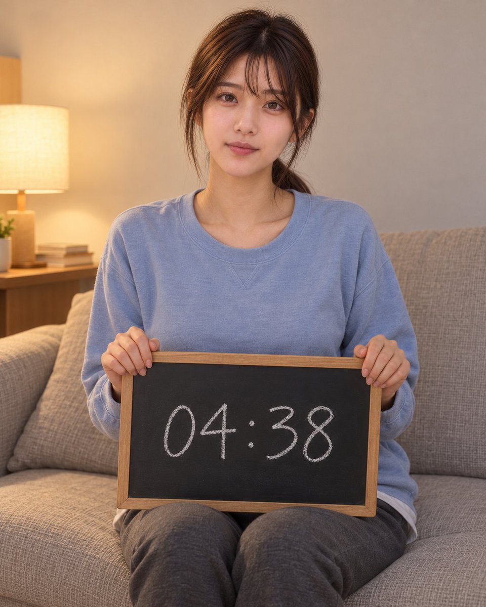 PrgRiver's tweet photo. 04:38。
……早起き？
それとも、まだ寝てない？

#AI美女 #時報 #香耶の時報 https://t.co/gRBsGQp0mz