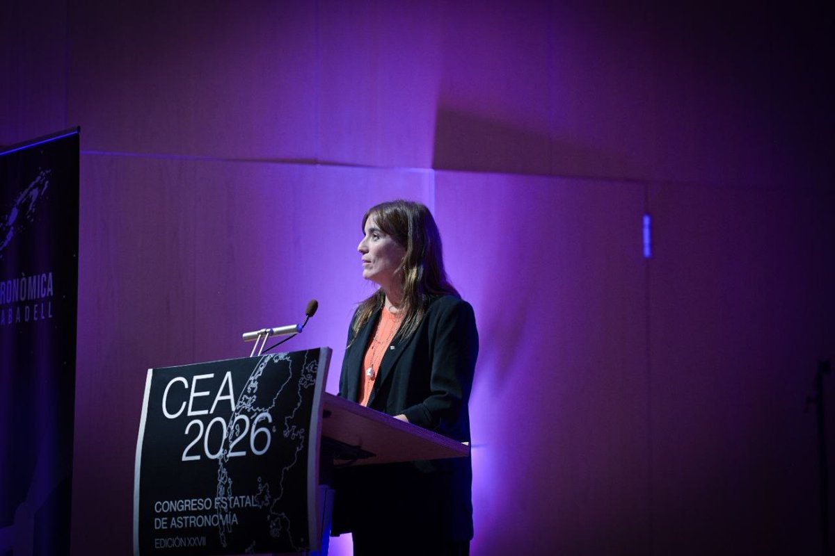 recercauniscat's tweet photo. 📍 Congrés estatal d'Astronomia

ℹ️El Congrés Estatal d'Astronomia, que enguany es fa a Sabadell, reuneix a figures de màxima rellevància en la recerca espacial, amb la participació del centre @iCERCA l'@IEEC_space 

🗣️La consellera Montserrat clou l'acte inaugural del congrés https://t.co/yuoxsDEuA4
