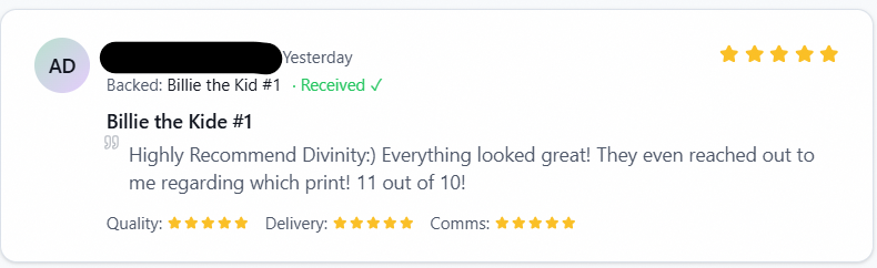 MindyWheelerArt's tweet photo. Recent Divinity Comics reviews.
These are very kind, thank you guys. ❤️❤️❤️
#divinitycomics #devilish #billiethekid #fulfillment #indiecomics https://t.co/4MihaWvQZa
