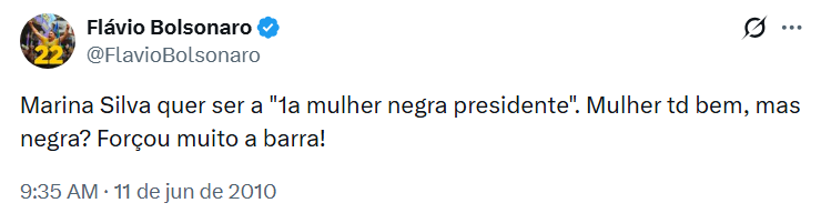 HiagaVitoria's tweet photo. RT @httpsrealitys: FLÁVIO BOLSONARO RACISTA!!!!!!!!!!!!!!!!!!!! https://t.co/rNOPxtX6HS