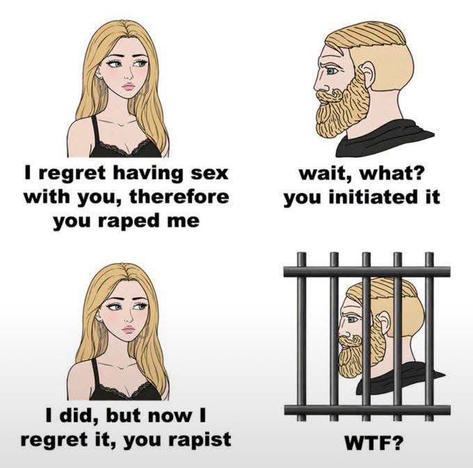 WomenBeingAwful's tweet photo. Unfortunately this is the current state of affairs for men these days. 

I recommend that men record every conversation they have with women where it's legal to do so https://t.co/heSI9XpnGM