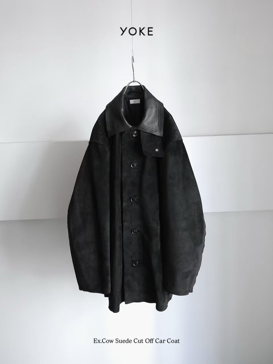 uptod4te's tweet photo. YOKE for ATTEMPT 別注『Ex.Cow Suede Cut Off Car Coat』が国内10月10日（土）より限定発売 【 ヨーク アテンプト カーコート 】
https://t.co/JHzCfKCcWr https://t.co/yvUXQGiXTP