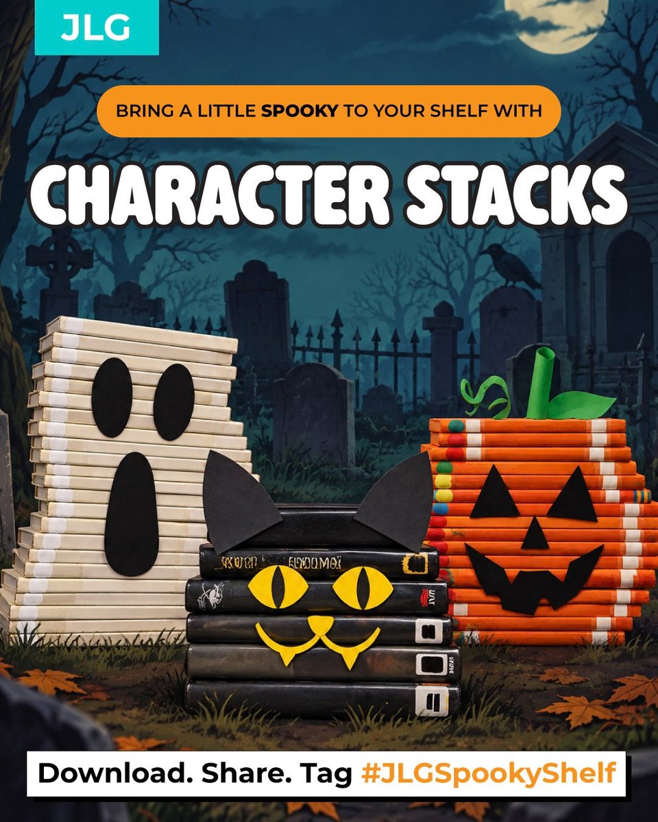 JrLibraryGuild's tweet photo. We have FREE character stack tutorials for you! 👻🐈‍⬛🎃 Our Spooky Shelf web page is full of great seasonal resources: https://t.co/3rIIfwftqH

Thank you to Roxanne Lape from Begich Middle School in Anchorage, AK, for providing us with sample images! https://t.co/gsObVSlgKy