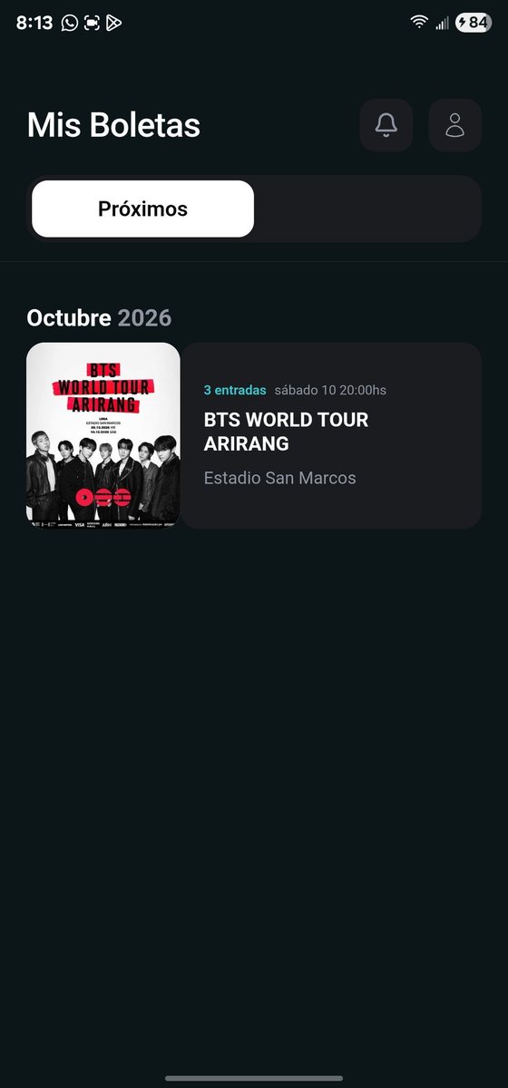 kipchatmk's tweet photo. 💜 SELLING BTS TICKETS — ARMY 💜

Tengo 3 entradas disponibles para BTS WORLD TOUR ‘ARIRANG’ en Lima. Puedes comprar las tres juntas o adquirirlas por separado.

📅 10 de octubre de 2026
📍 Estadio San Marcos, Lima, Perú

💌 Si te interesa, escríbeme por privado para más https://t.co/IgBhjLzRpN