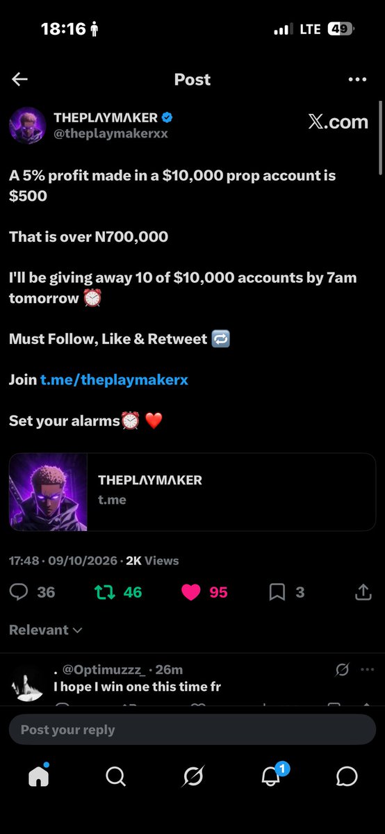 mudi_05's tweet photo. @theplaymakerxx done @theplaymakerxx 

i hope i win an account https://t.co/mNuUAde9Xn