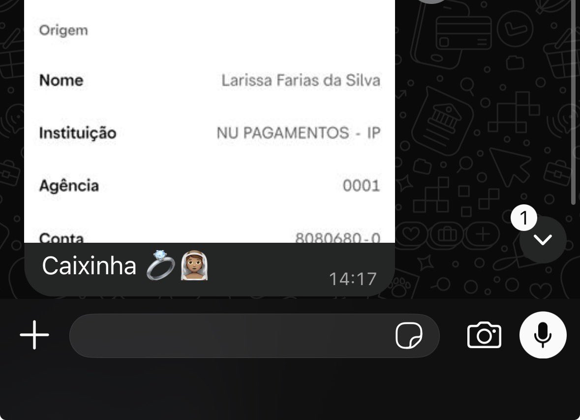 _luizamartinsg's tweet photo. Temos uma missão: casar 🫪

E assim completaremos um ano do noivado até o casamento juntando centavos 👍🏼 https://t.co/MegvbZDNnu