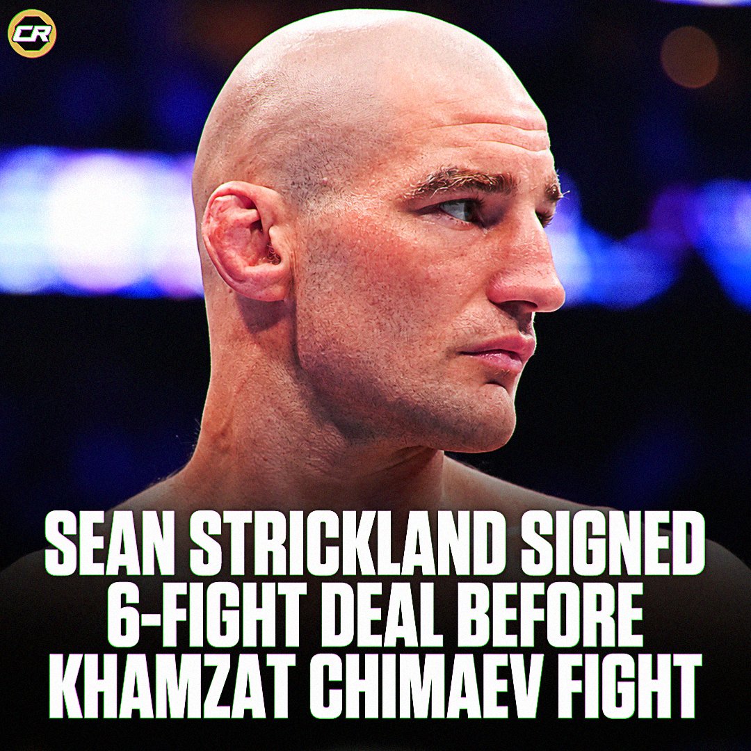 ChampRDS's tweet photo. 🚨 Sean Strickland signed a new six-fight UFC deal before facing Khamzat Chimaev, per @MikeBohn

Rumors of a $400K/$400K contract are FALSE, and Strickland earned over $1 million for the Chimaev fight https://t.co/fmoFbqQVkm