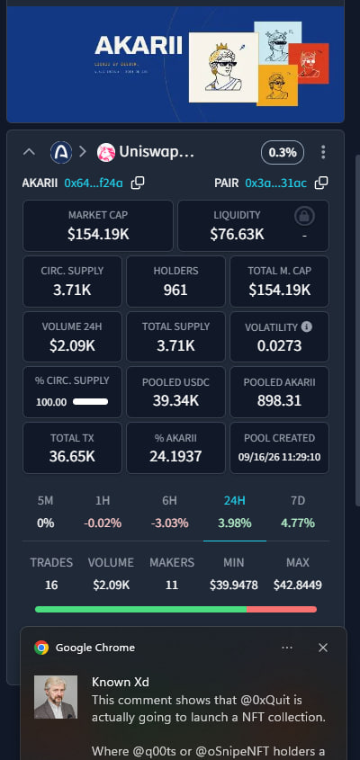 alvaro69j's tweet photo. @DEXToolsApp That was really an informative AMA. learn so many things about memes, ai agents, infra and so on. thank you so much. 

here is my question answers:

AKARII holders: 961

$SINGULARRY market cap: $8.92M

ARC volume: $245.46B https://t.co/acmqyikuPj