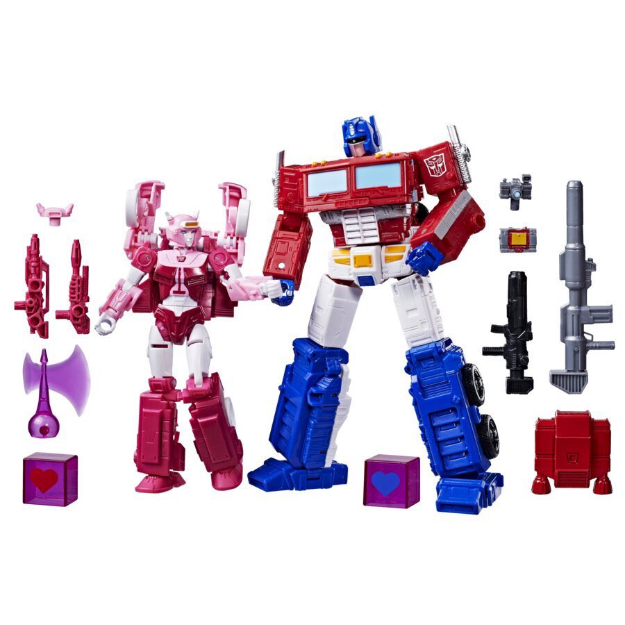 Vi_DoeEnjoyer's tweet photo. Fourth post about it and don’t get me wrong I love these decos but if they had balls they would’ve made Optimus prime pink also https://t.co/iY3uprUyMl