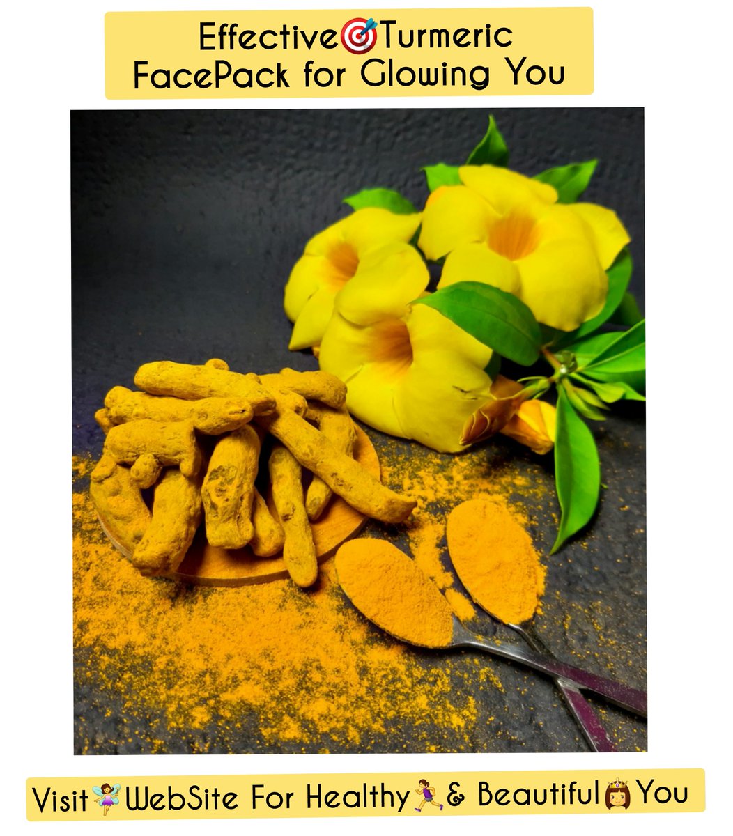 healthyhapy's tweet photo. Aspiring fr🌺Glowing Clear Skin❓️
✨️Know about these easy Homemade Turmeric face pack fr Glowing🌺Skin❓️
📲Knw Efectiv🎯HomeMade FacePacks‍👸fr Clear‍🧚‍♀️Skin
https://t.co/eNVlXaVJzd 
#clearskin​ #homeremedies​ #skincare​ ​#glowingskin
 #facepack
#healthyhappylifeofficial https://t.co/YnmBD99NH5