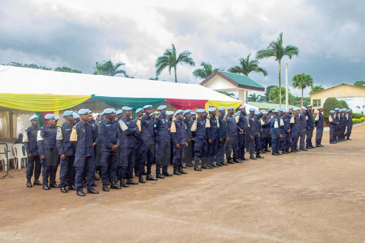 mindefcm's tweet photo. Cameroon has formally welcomed home its 12th contingent of peacekeepers deployed to the Central African Republic, in a ceremony presided over by the Minister Delegate at the Presidency in charge of Defence on Friday, October 9, 2026 in Yaounde (BQG). https://t.co/tqdSvpHZRN