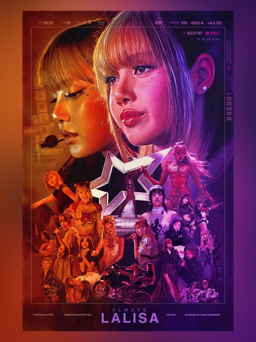 layered_butter's tweet photo. One year to redefine herself before returning to BLACKPINK. 

Inspired by Sue Kim’s ALWAYS LALISA, we commissioned @ThatTallGinger to explore the many dimensions of LISA through a stunning collage of performances, personas, and intimate moments. 💫

#AlwaysLalisa #LISA #TIFF26 https://t.co/OxIWv0BnzJ